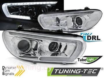 Фары передние TUBE SEQ LED CHROME для VW SCIROCCO 14-17