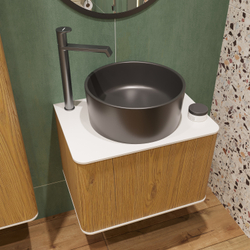 Смеситель для раковины STWORKI Лерум S04020GB вороненая сталь