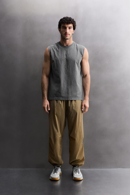 ZARA МАЙКА-БОРЦОВКА TANK TRAINING, АНТРАЦИТОВО-СЕРЫЙ