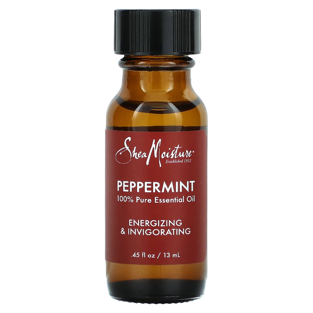 SheaMoisture, 100% чистое эфирное масло, перечная мята, 13 мл (0,45 жидк. унц.)
