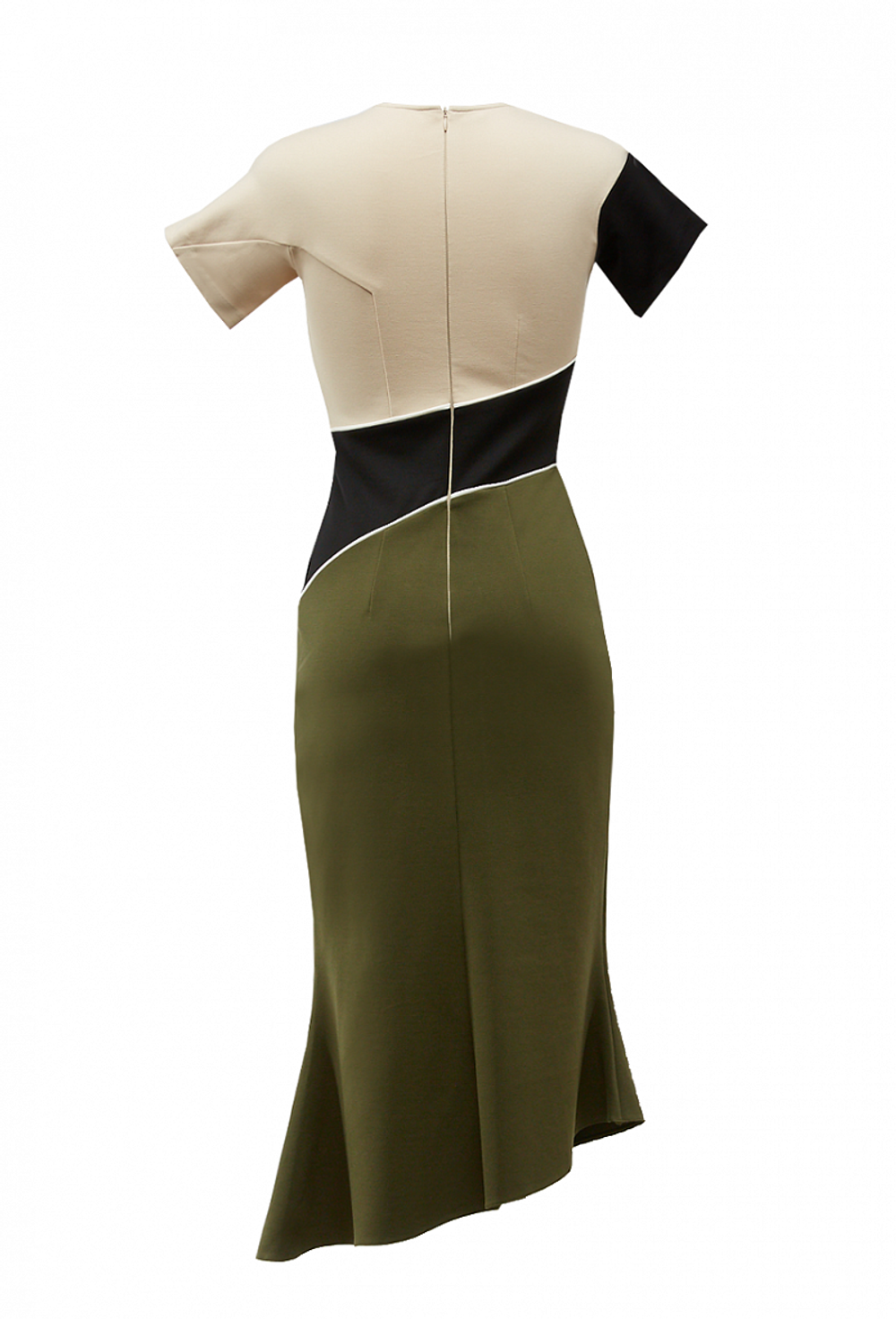 Платье с коротким рукавом хаки 08-02-20 FW