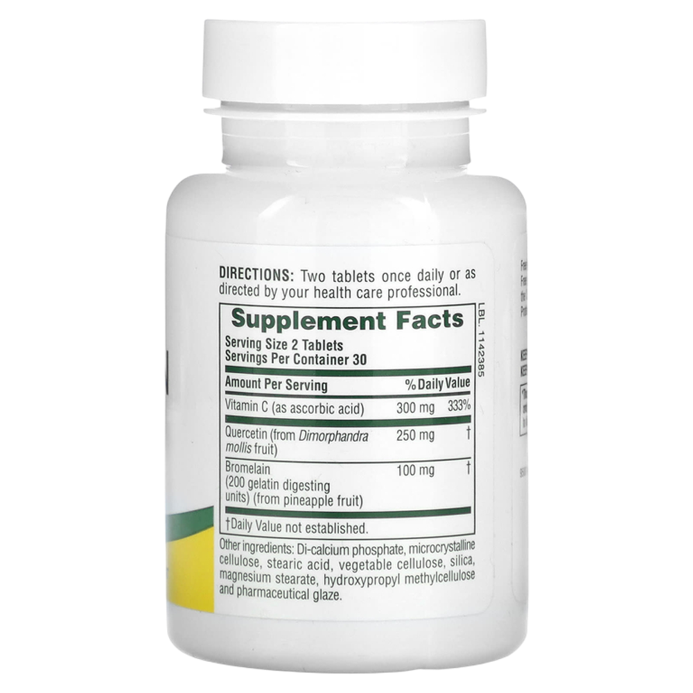 Natures Plus Quercetin Plus 60 tab , Кверцетин