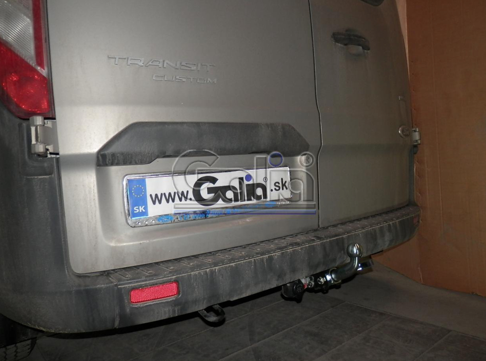 Оцинкованный фаркоп на Ford Tourneo Custom 2012-, Ford Transit Custom 2012- (без электрики), Galia F124C
