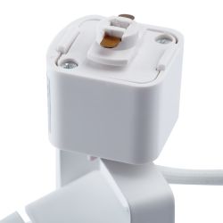 Трековый светильник однофазный ЭРА TR9-GU10 WH под лампу GU10 белый | Однофазные светильники под лампу