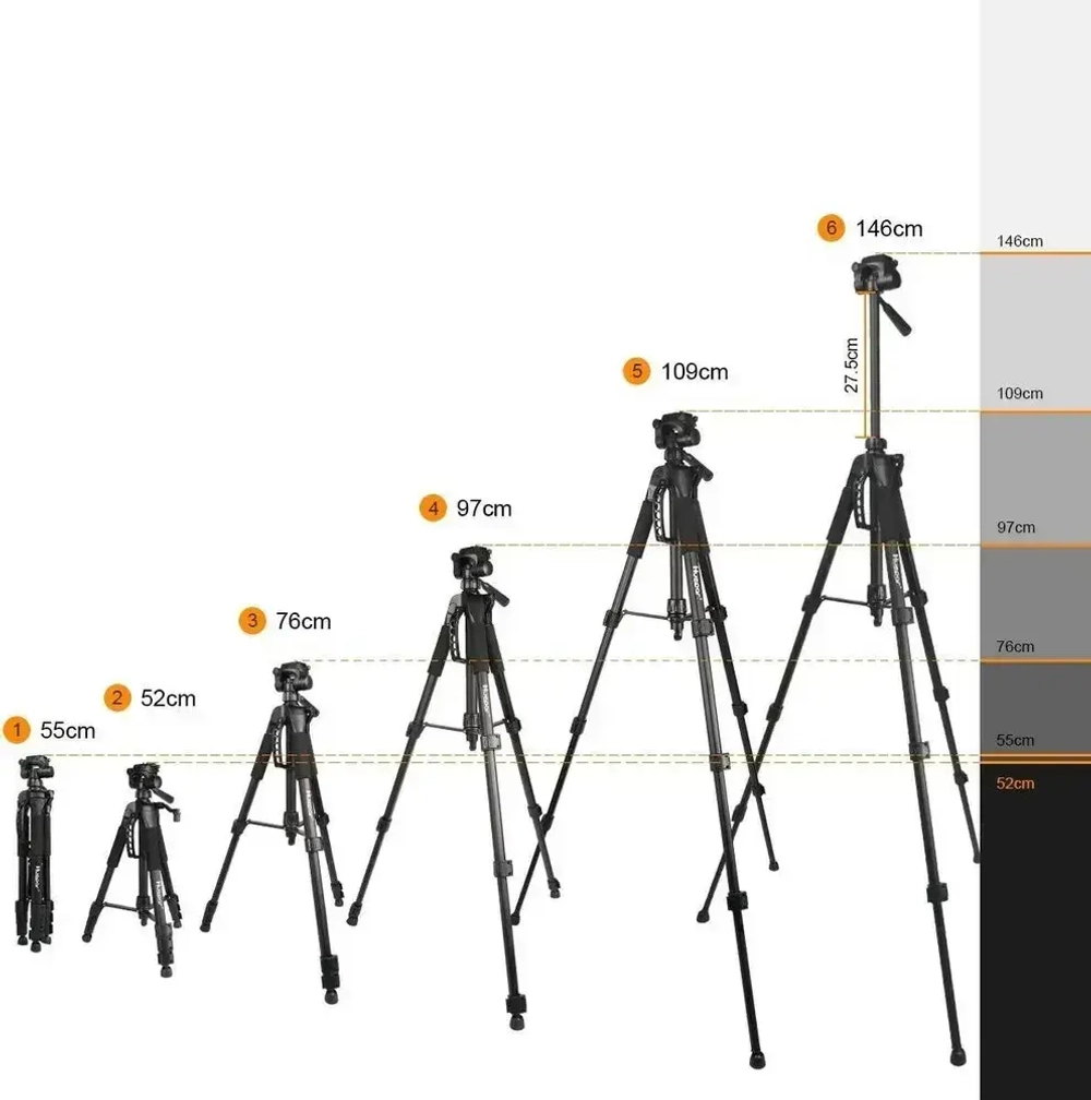Профессиональный Штатив Huepar для лазерного уровня, нивелира, с поворотным основанием