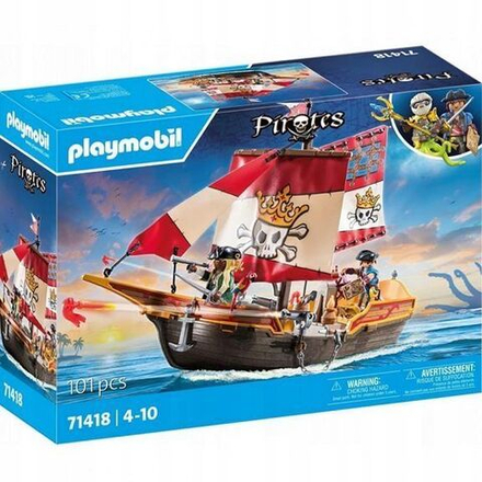 Конструктор Playmobil Pirates - Пиратский корабль - Плеймобиль Пираты 71418