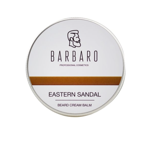 Набор для ухода за бородой Barbaro в деревянном боксе (Брендированный деревянный бокс BARBARO, Щетка для бороды BARBARO, Крем-бальзам для бороды и кожи лица BARBARO , Мыло для лица и бороды Barbaro "Eastern sandal" , Масло для ухода за бородой "Eastern sandal".
