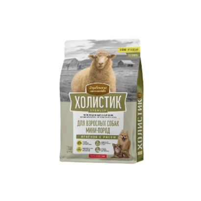 Корм для собак мини-пород сухой Деревенские лакомства Холистик Премьер для животных малых пород, с ягненком и рисом, 3 кг