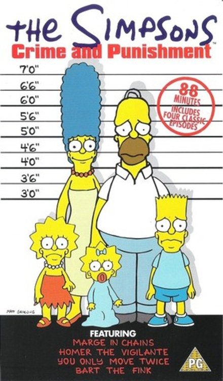 Кассета VHS The Simpsons Crime and Punishment