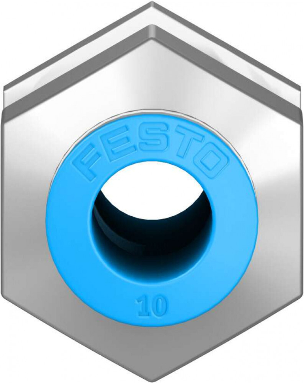 Муфта цанговая для панельного монтажа прямая Festo QSS-10-F (комплект 10 шт)