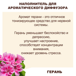 ГЕРАНЬ - Наполнитель для ароматического диффузора