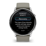 Смарт часы Garmin Venu 4 - 45мм Silver with Silver Grey Silicone Band