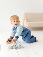 Комбинезон-косуха Колор блок "Деним" утепленный 0+