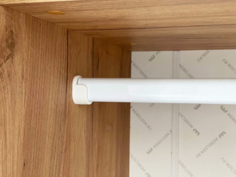 Шкаф трехдверный "Адам" с зерк (дуб крафт золотой/белое дерево