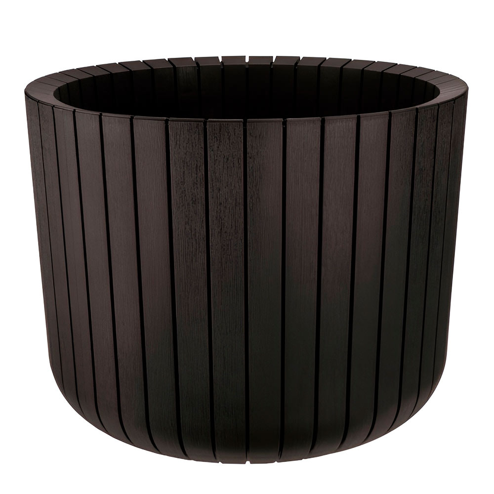 Кашпо Шато 8л d250мм h200мм, коричневый ротанг