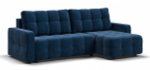 Угловой диван Денди Велюр Монолит синий