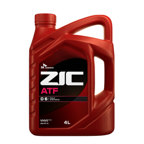 Жидкость для АКПП Zic ATF Dexron 6, синтетическая, 4 л