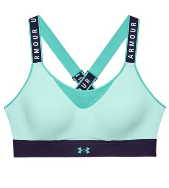 ТОП теннисный Under Armour Women's Infinity High Blocked Sports Bra - Мятный