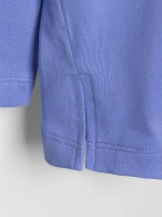 Лонгслив для девочки голубой