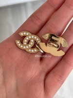 Пуговицы Шан. Золото Лого жемчуг 22 мм