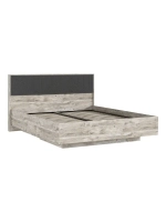 Кровать двухспальная 160х200 Браш Графит