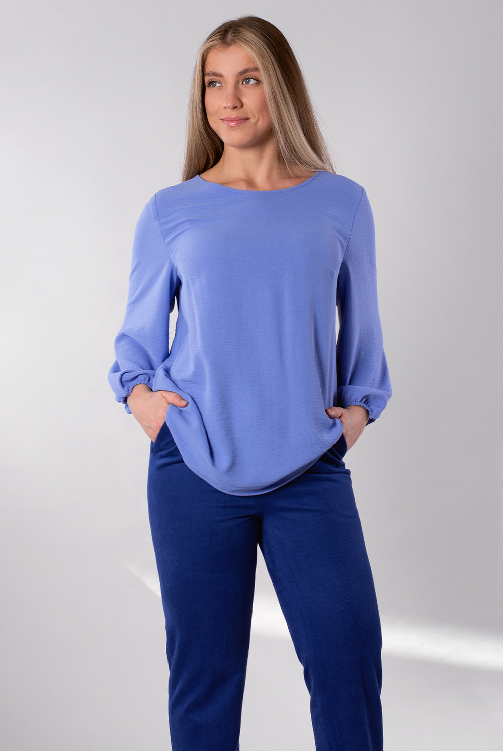 Блузка женская 3246ЛПА, ниагара #30Н093246ЛП