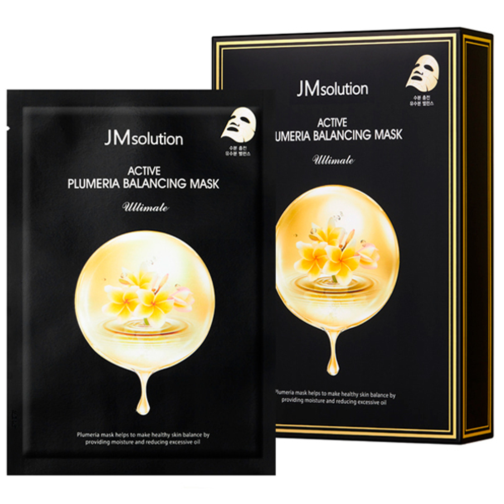 Тканевая маска c экстрактом плюмерии JMSOLUTION Active Plumeria Balancing Mask