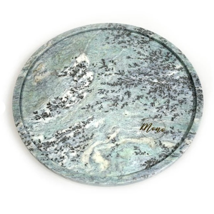 Поднос мраморный Mono (мрамор Blue Van Gogh) d-23
