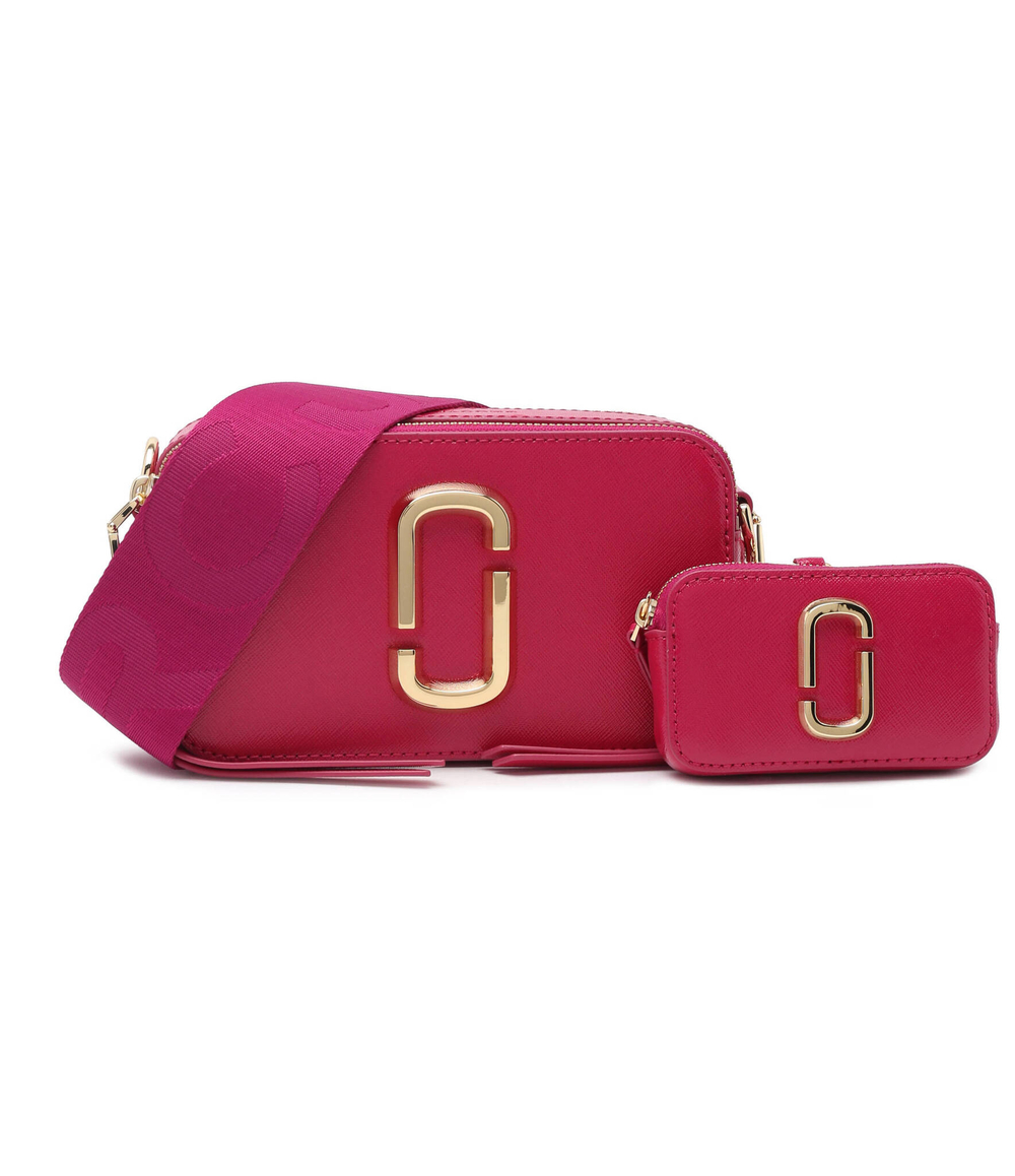 Кожаная сумка через плечо + поясная сумка The snapshot Marc Jacobs - фуксия(2P3HCR015H01)