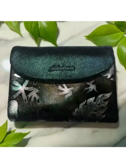 Компактный кошелек натуральная кожа