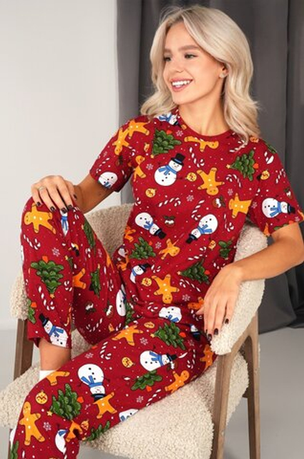 Женская новогодняя пижама Happyfox