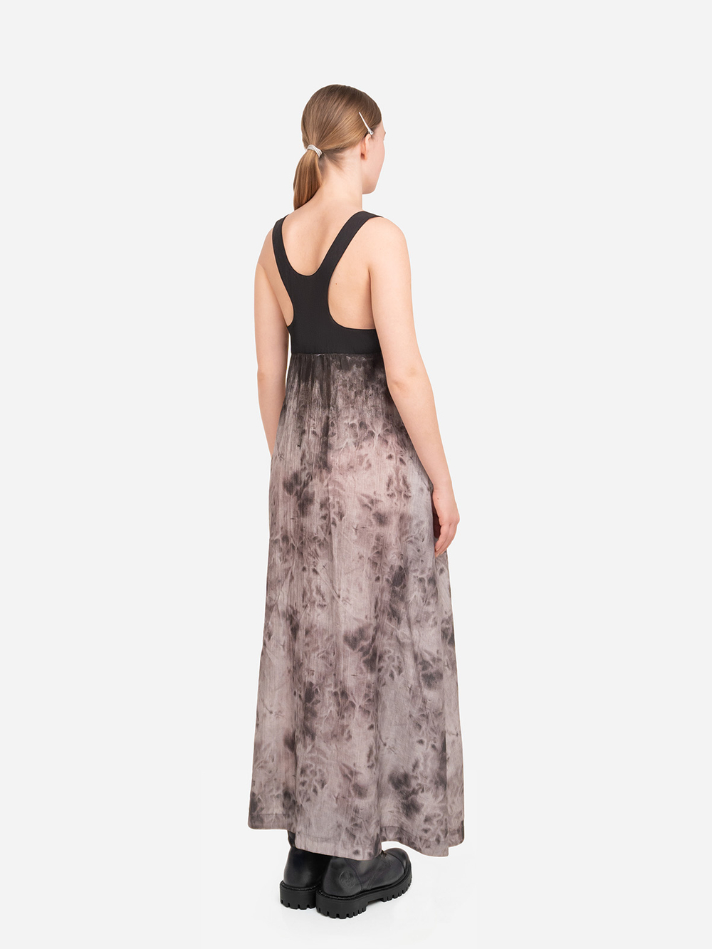 Сарафан "Тенета". Черно-серый