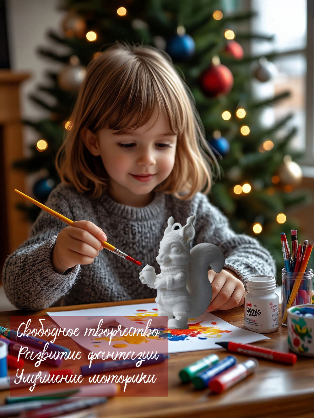 Ёлочная игрушка под покраску из пластика не раскрашенная белая