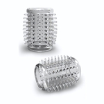 Прозрачная насадка с шипами STAY HARD COCK SLEEVE 01 CLEAR (Цвет: прозрачный)