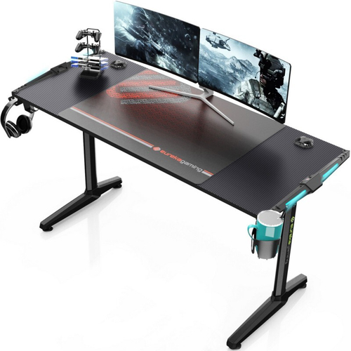 Стол для компьютера (для геймеров) EUREKA GIP 55, Black (ERK-GIP-55B-V1)