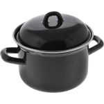 Кастрюля эмалированная 1,5л без рисунка 26-412