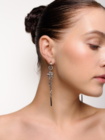 Серьги "Elongate mini stic" Silver