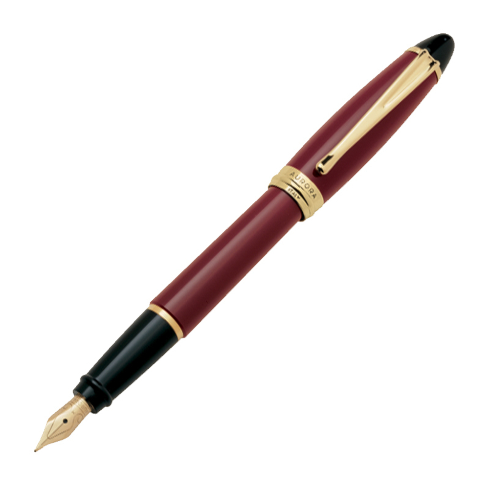 Перьевая ручка Aurora Ipsilon Resin, Bordeaux GT, перо - М, в подарочной коробке