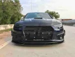 Карбоновая губа переднего бампера для AUDI S4 B9 B9.5 2017+ Ауди аэродинамический обвес