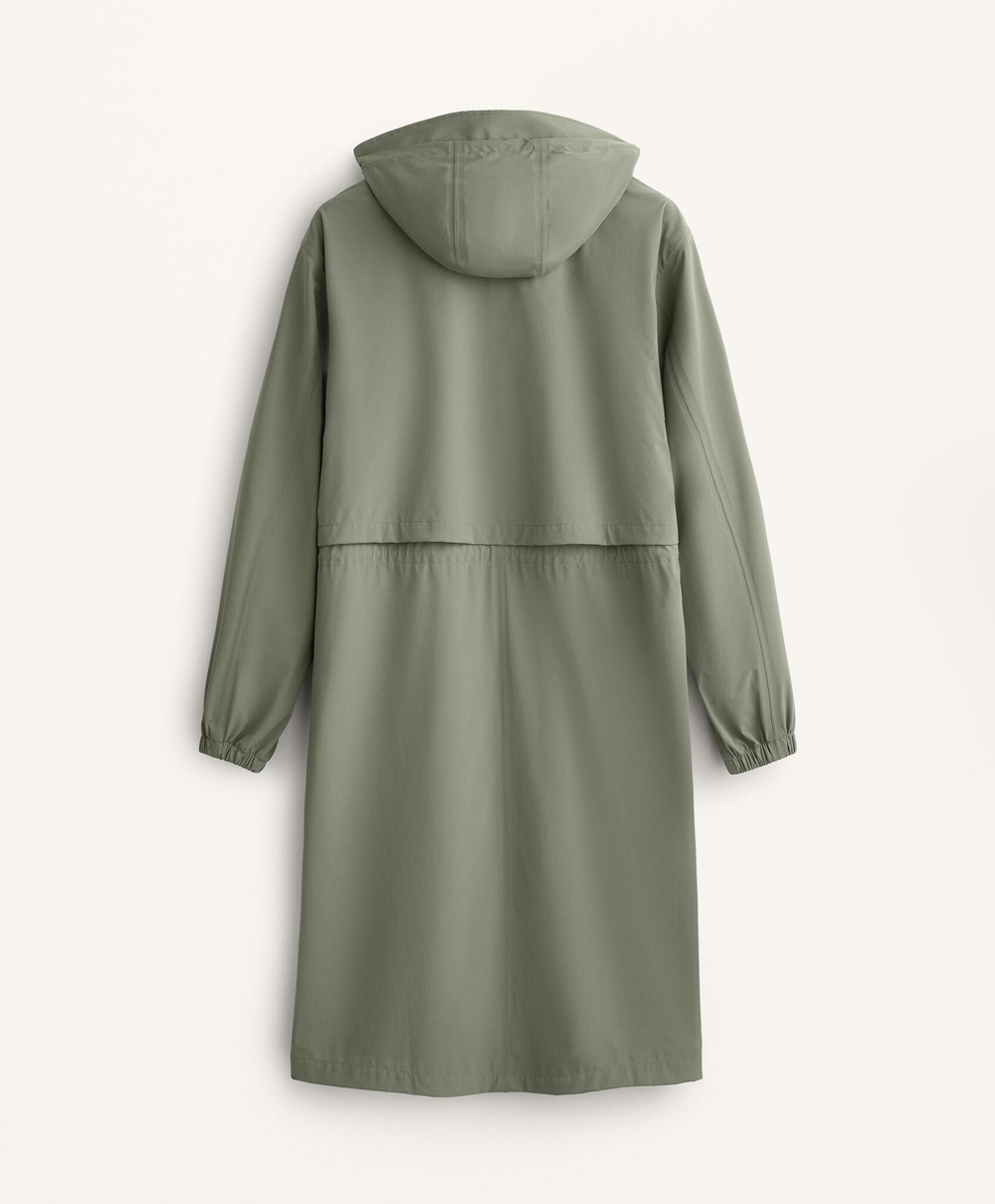 Oysho Сверхлегкий плащ с водонепроницаемостью 10 000 мм, светлый хаки