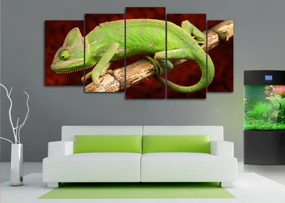 Модульная картина "Хамелеон"