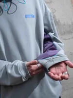 Купить Худи Правда светло-серое с фиолетовым Худи Правда светло-серое с фиолетовым