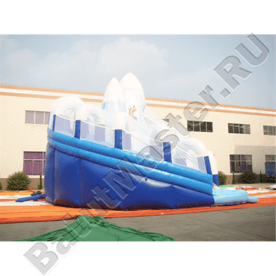 Коммерческий надувной батут «Ледяная гора», 12,5×11,5×9 м