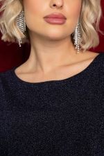 Блуза праздничная Гостья из будущего (синяя) Б14515-19М LT Collection