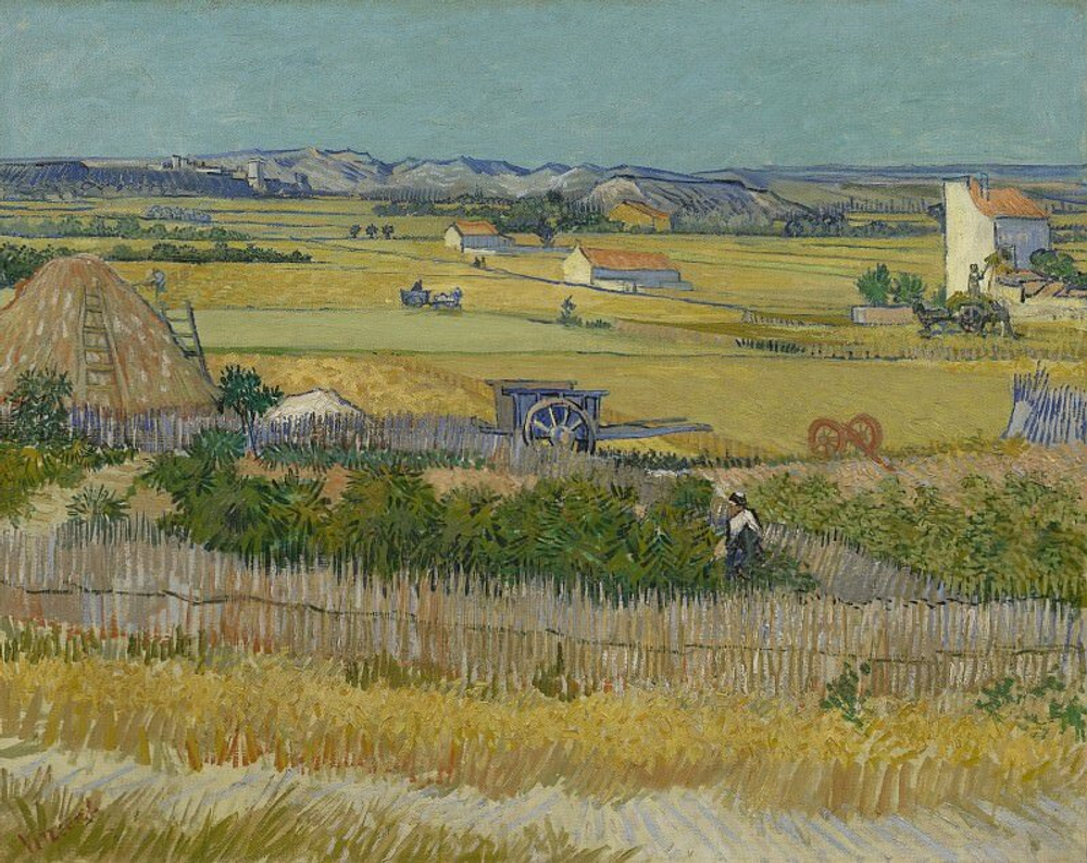 "Сбор урожая", Ван Гог, Винсент, картина (репродукция), Настене.рф