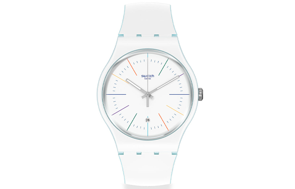 SWATCH Unisex White Watch SUOS404