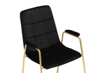 Стул на металлокаркасе Woodville black, gold