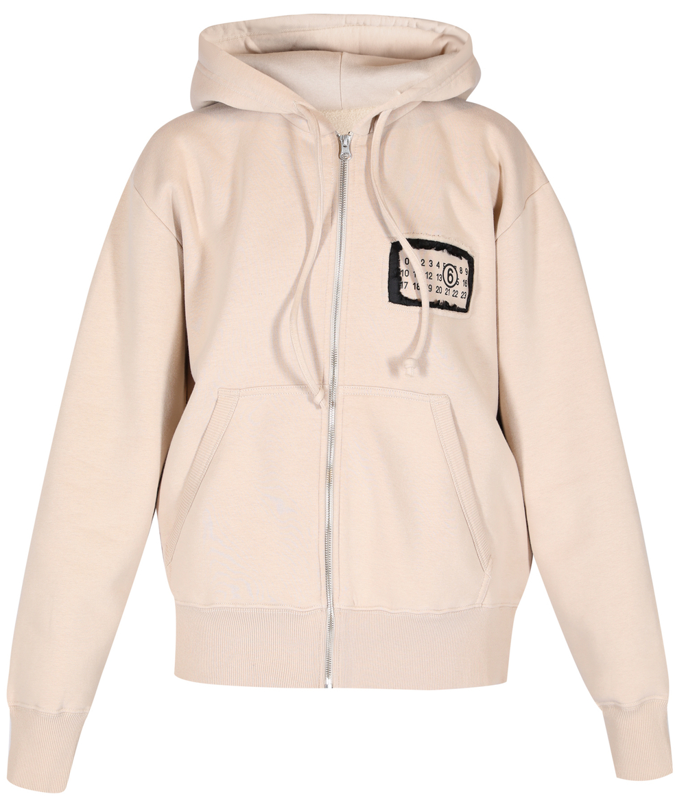 MM6 MAISON MARGIELA ХУДИ ЖЕНСКАЯ БЕЖЕВАЯ НА МОЛНИИ