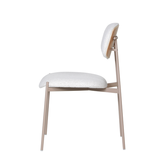 Стул Doe без подлокотников светло-бежевый бежевые ножки