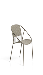 Стул уличный Atrani из стали и веревки цвета таупе